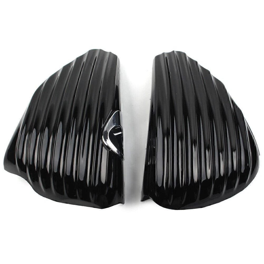 Left & Right Side Oil Tank Battery Cover Fit Harley Sportster XL883 XL1200 04-13