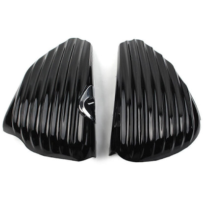 Left & Right Side Oil Tank Battery Cover Fit Harley Sportster XL883 XL1200 04-13