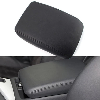 Center Console Lid Armrest Cover Leather For AUDI A4 A5 B8 2008-2016 Black Car