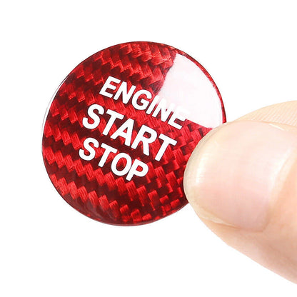 Engine Start Stop Button Cover For LEXUS IS250 350 2006-2013 Carbon Fiber Red