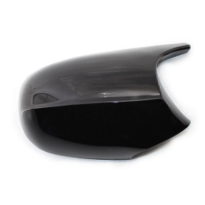 1 Pair Gloss Black Car Side Rear Mirror Cover Cap For BMW E90 3 Series 2009-2011