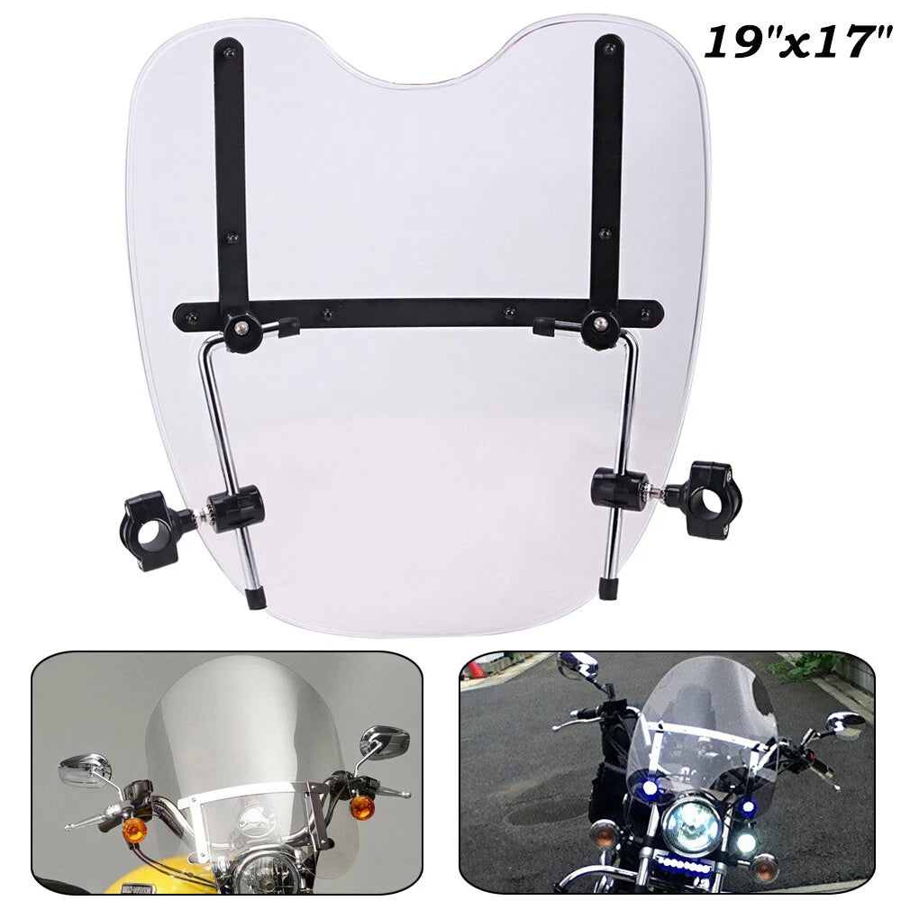 Clear Windshield For Harley Touring Softail Dyna Sportster VRXSE Road Glide US