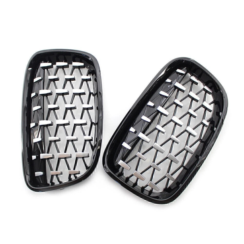 Front Black Grille Chrome  Meteor Latest Style Fit BMW 1 Series F20 F21 11-14