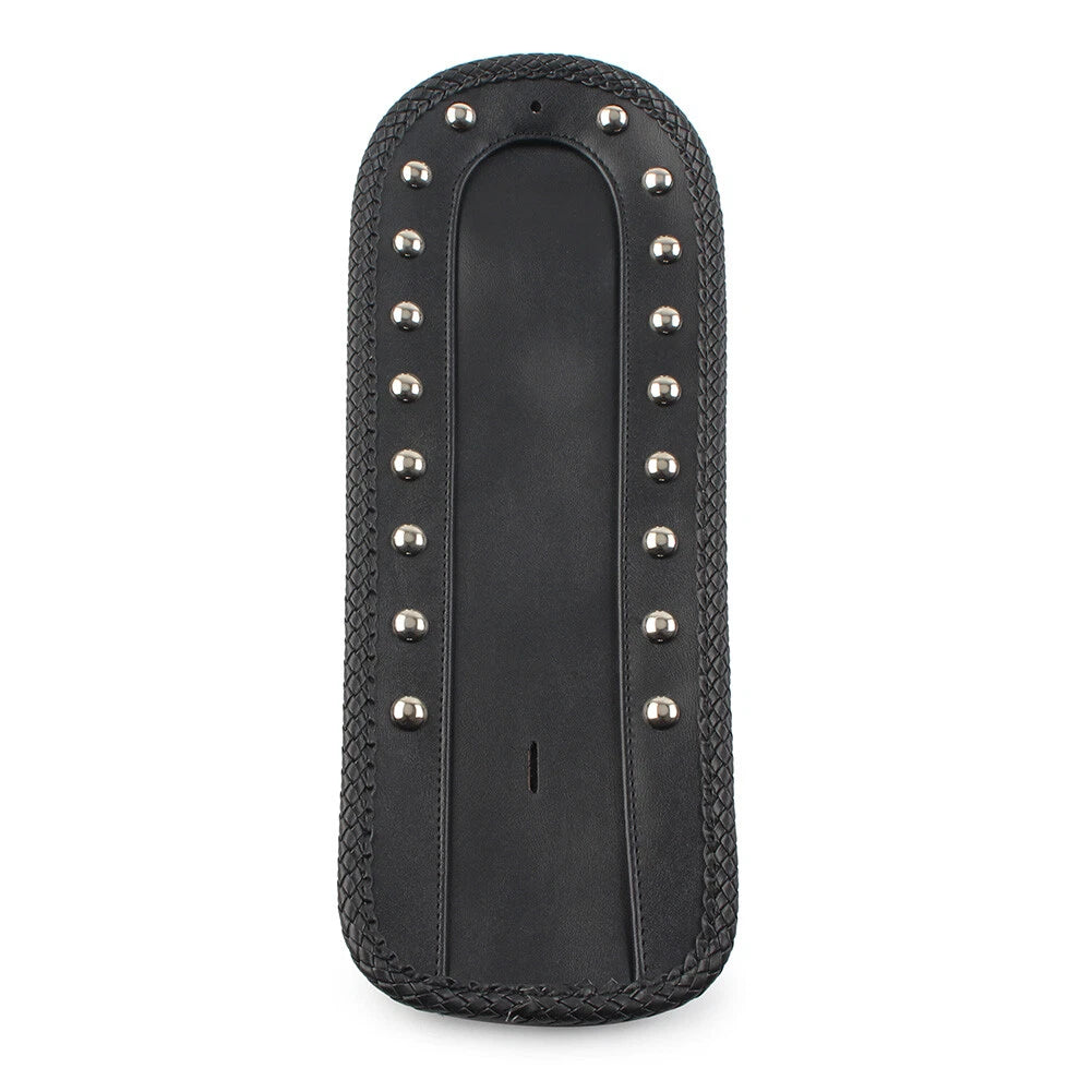 Studded Leather Rear Fender Bib Solo Seat For Harley Sportster XLH 1200 1100 883
