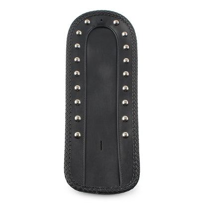 Studded Leather Rear Fender Bib Solo Seat For Harley Sportster XLH 1200 1100 883