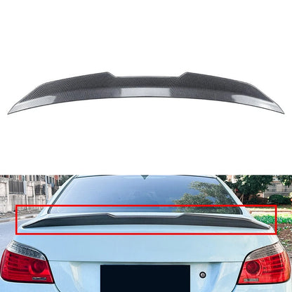 Rear Trunk Spoiler Wing For BMW 5 Series E60 M5 Sedan 2004-2010 Carbon Fiber Blk