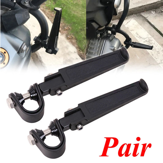 1"~ 1-1/4" 1.25" Engine Guard Crash Bar U-clamp Foot Pegs For Harley Motorcycle