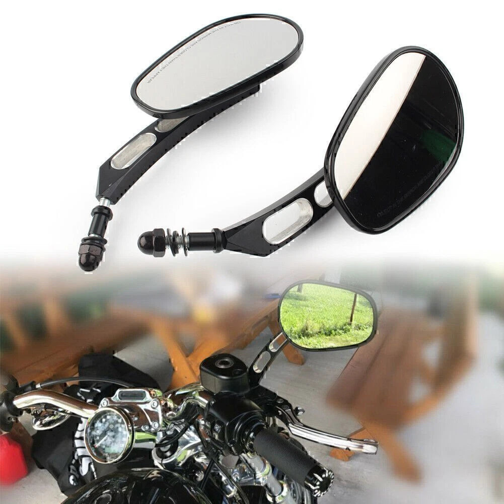 Rearview Side Mirror Gloss Black for Sportster 883 Softail Touring Dyna