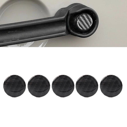 5 Pcs Door Handle Push Button Knobs Cover Trim For Jeep Wrangler JK 2007-2017