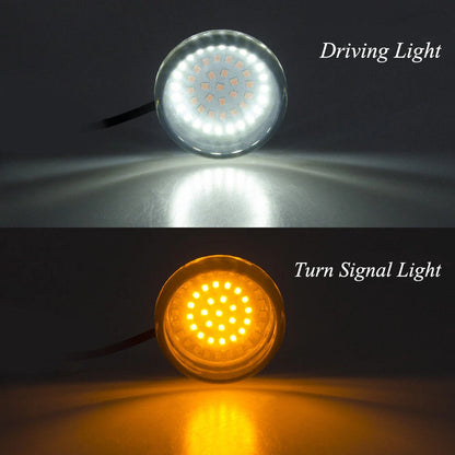 1157 LED Bullet Turn Signal Light Smoke Lens for Harley Touring CVO Softail Dyna