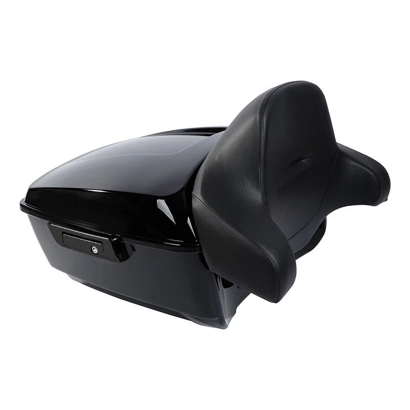 Black King Trunk Pad Mount Rack Fit For Harley Touring Electra Road Glide 14-26