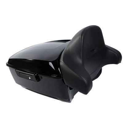 Black King Trunk Pad Mount Rack Fit For Harley Touring Electra Road Glide 14-26