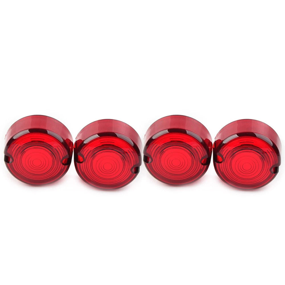 4x Red Turn Signal Lens Cover for Harley Dyna FXD FXR Sportster XLH 883 1200 US