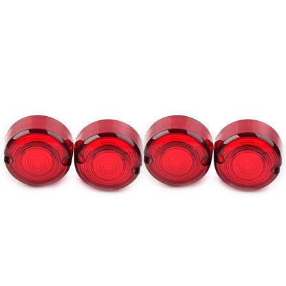 4x Red Turn Signal Lens Cover for Harley Dyna FXD FXR Sportster XLH 883 1200 US