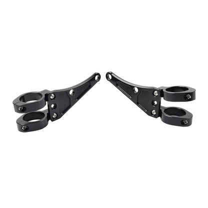 37MM Motorcycle Headlight Bracket Mount Clamp Fork Tube Holder For Harley