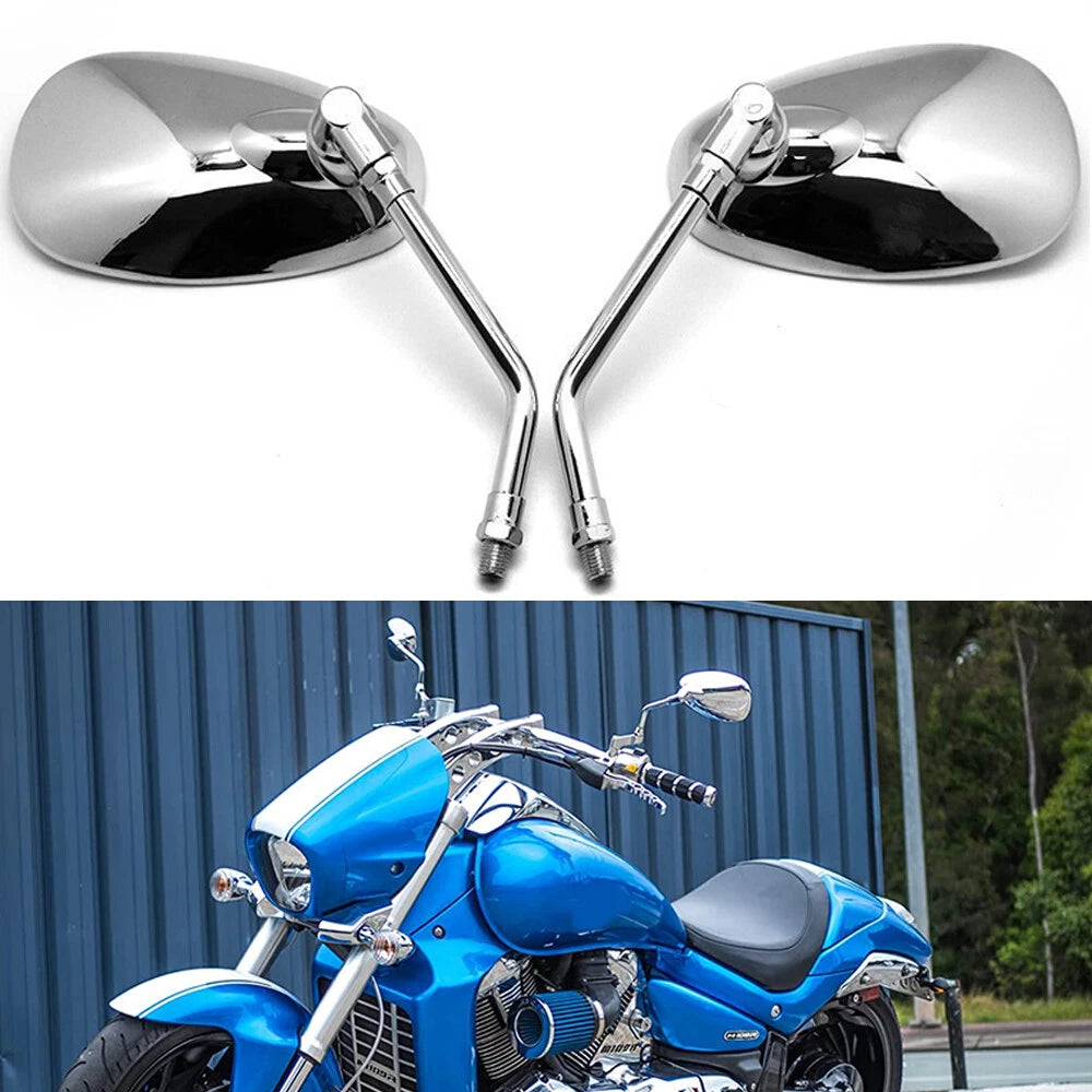 Chrome Motorcycle Mirrors For Honda VTX 1300 1800 Shadow ACE Spirit VT 750 1100