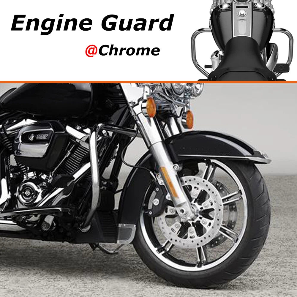 Highway Engine Guard Crash Bar For Harley Touring Street Electra Glide Road King