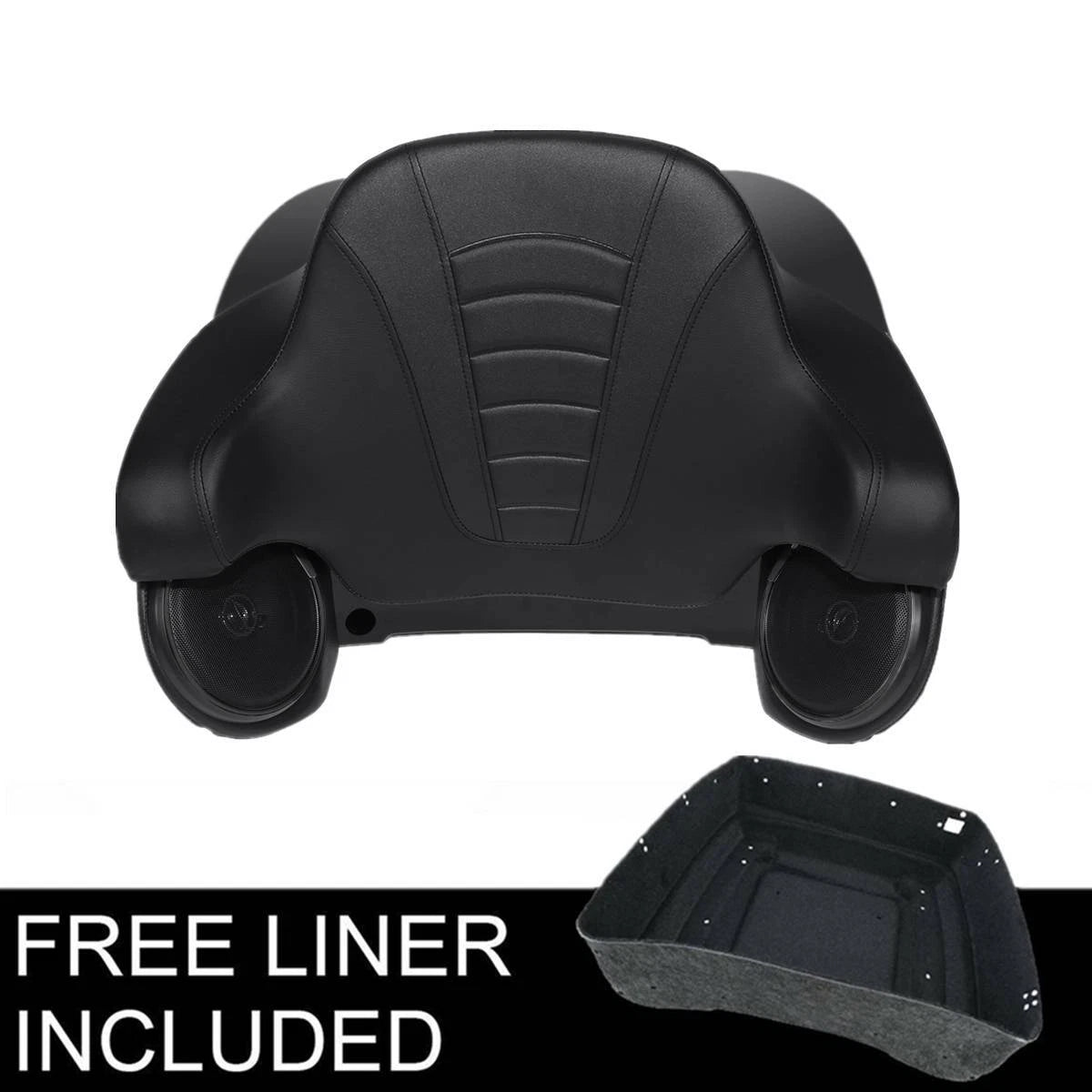 Black King Trunk Pad Speakers Fit For Harley CVO Electra Glide 2014-Up