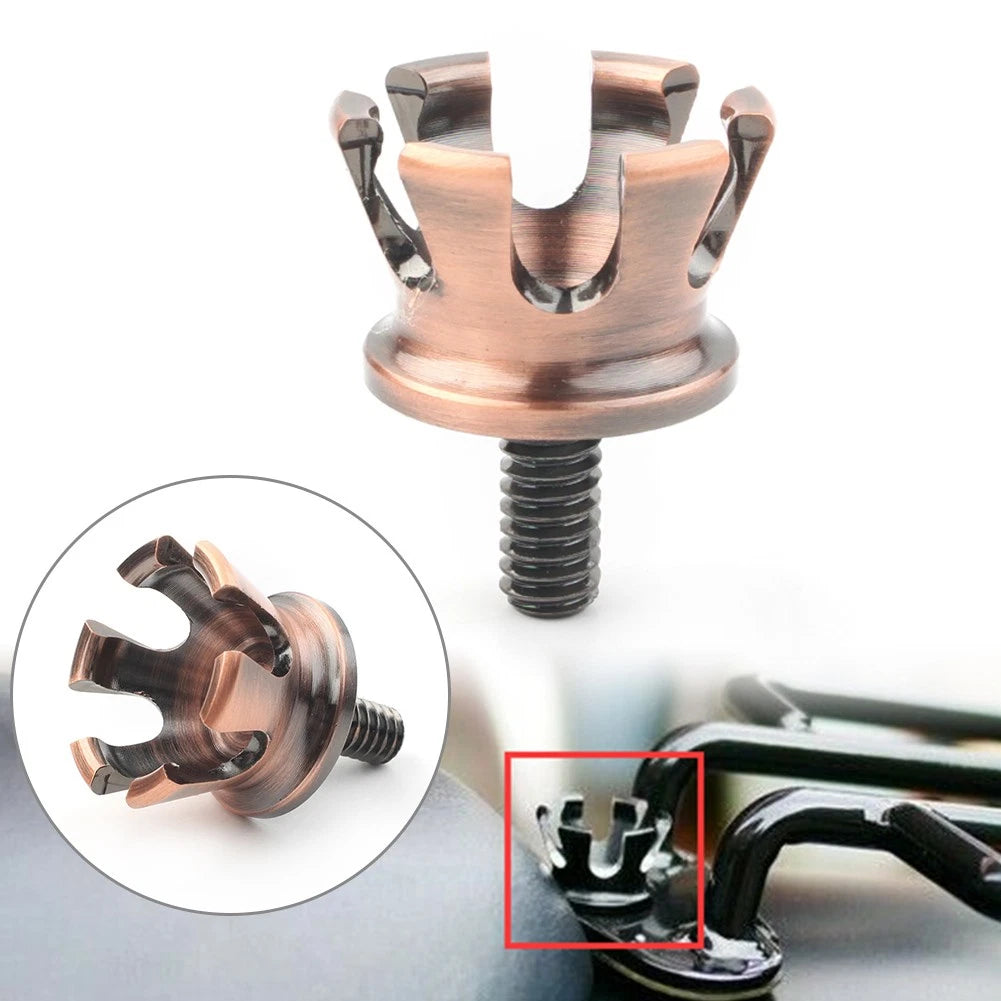 Imperial Crown Style Rear Seat Bolt Tab Screw Mount for Harley 96-up Bronze ab