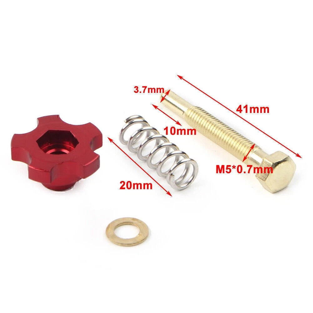 Red Motorcycle Carburetor Idle Speed Adjusting Screw kit For Universal PWK Carbs