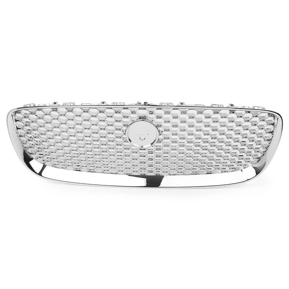Chrome Hood Grille Front Upper Mesh Radiator Grill Fit Jaguar XF XFR 2016-2020