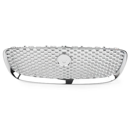 Chrome Hood Grille Front Upper Mesh Radiator Grill Fit Jaguar XF XFR 2016-2020