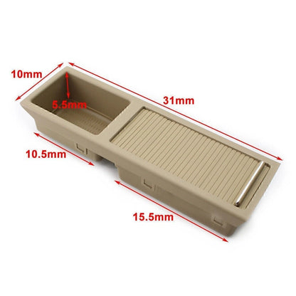 Front Center Console Storage Box Drink Cup Holder for BMW E46 3 Series Beige