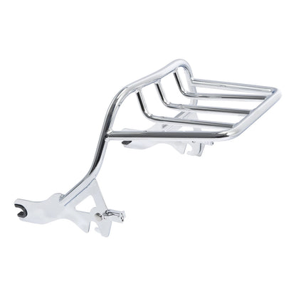 Chrome Two-Up Luggage Mount Rack Fit For Harley Softail Fat Bob FXFB 2018-2025