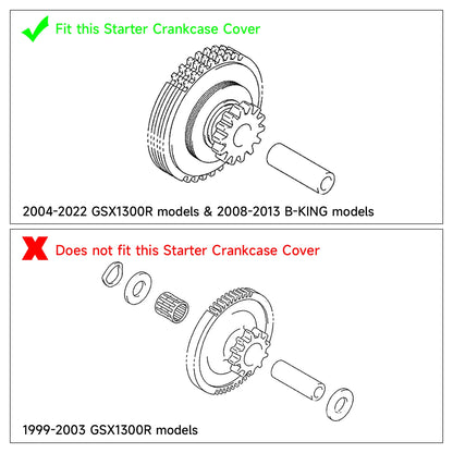 Right Engine Starter Crankcase Cover Fit For SUZUKI Hayabusa GSX1300R 2004-24 21