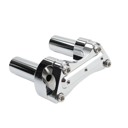 3.5" Straight Handlebar Riser & Top Clamp Chrome For Harley Dyna Tour Road Glide
