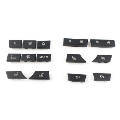 Fit BMW F07 F10 F11 F0614 Button Key Caps Set Repair A/C Heater Switch US