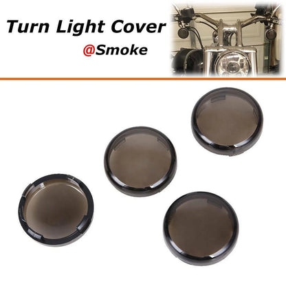 4PCS Plastic Smoke Turn Signal Light Lens Covers Fit for Harley Electra Glide US