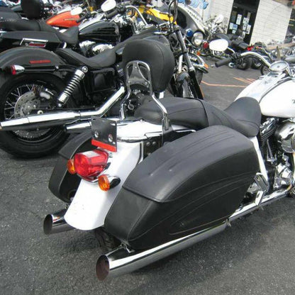 Passenger Sissy Bar Backrest+Front Docking Hardware Kit for Harley Touring 97-08