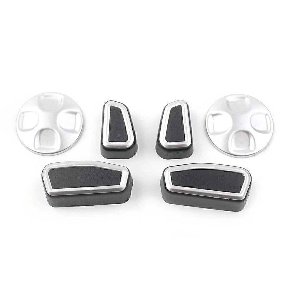 Inner Car Seat Adjustment Button Trim Cover 6pcs For Alfa Romeo Giulia 2017-2021