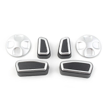 Inner Car Seat Adjustment Button Trim Cover 6pcs For Alfa Romeo Giulia 2017-2021