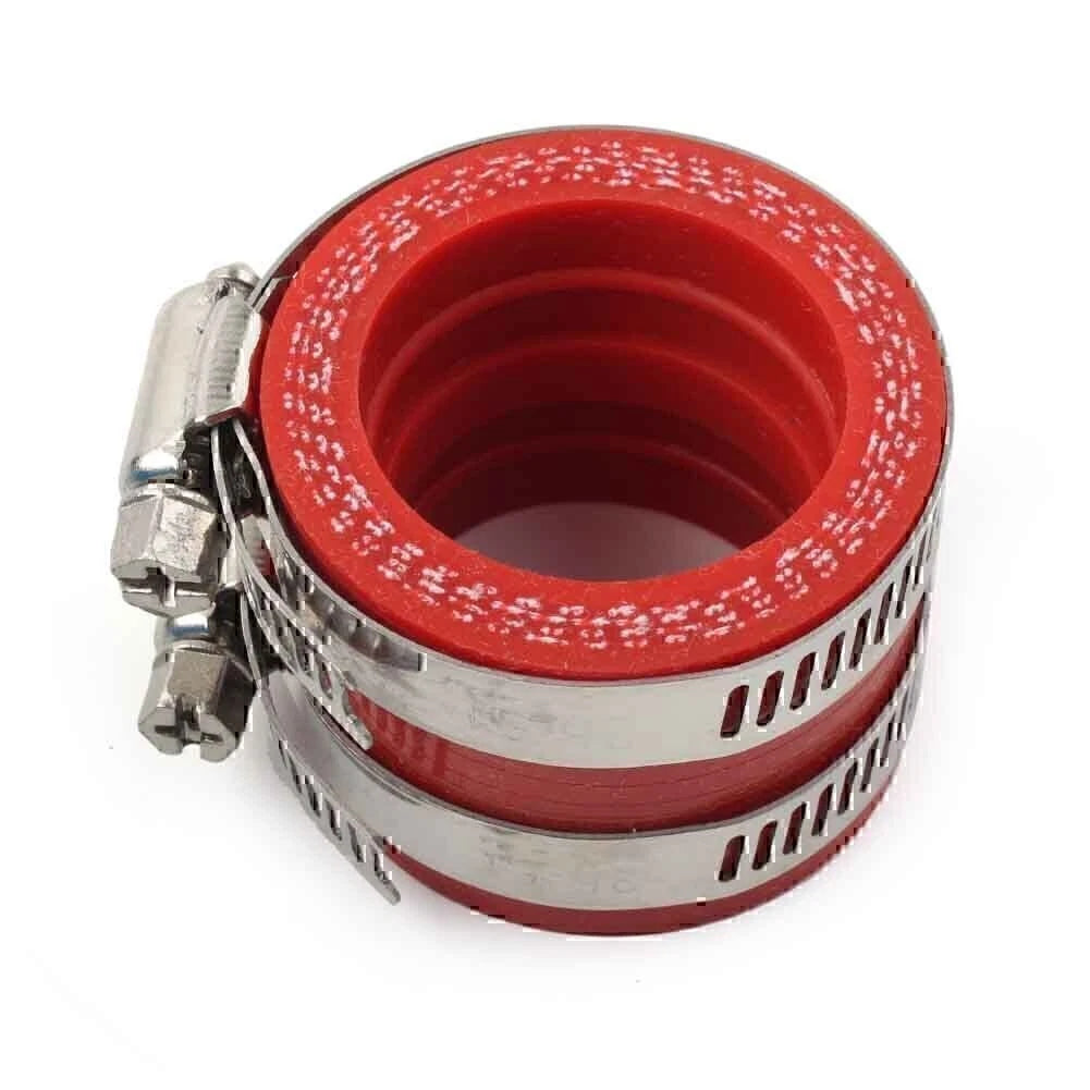 Red Carburetor Rubber Adapter Intake Manifold Fit For OKO PWK 28/30mm US