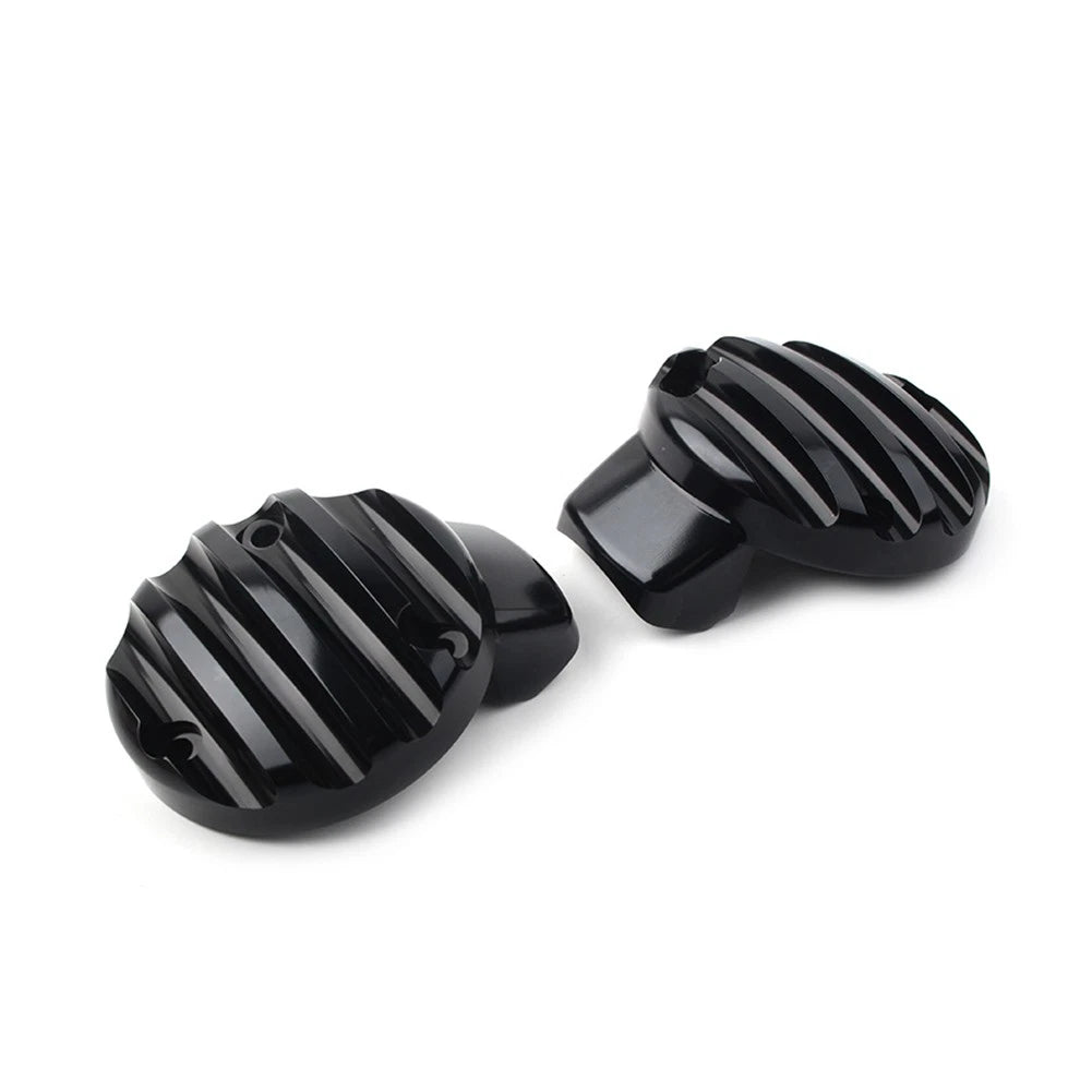 2 Pcs Throttle Covers Throttle Body Covers Kit Black Fit For Bobber 2017-2020