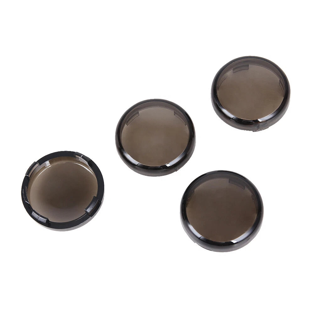 Smoke Bullet Turn Signal Light Lens Cap Cover For Harley Sportster Softail 96-22