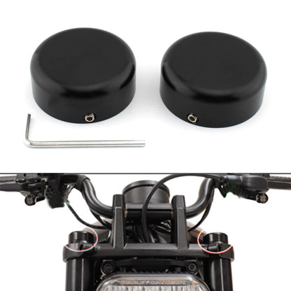 Front Fitk Cover Caps Fit Harley Sportster S 1250 RH1250 S 2021-2023 Black Pair