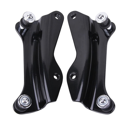 4 Point Docking Hardware Kit For Harley Road King Street Glide 14-UP Gloss Black