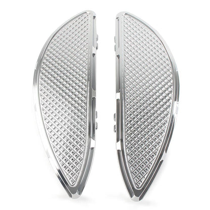 2x Driver Floorboards For Harley Road Electra Glide Classic FLHTC FLHTCU Chrome