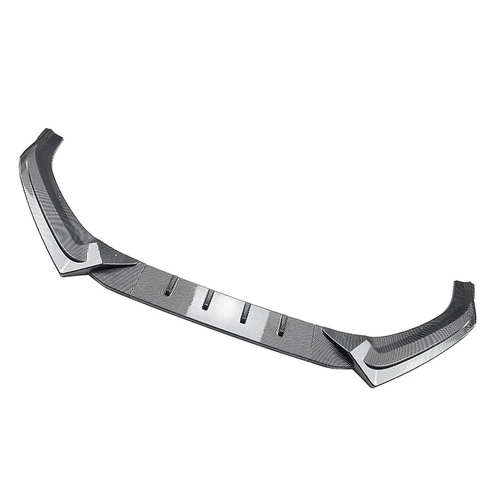 Carbon Look Front Bumper Splitter Spoiler Lip For Audi A4 B9 S4 Sedan 2017-2019