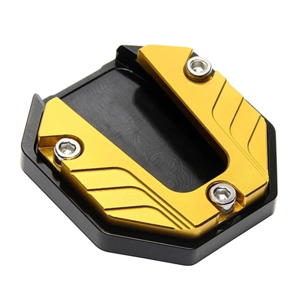 Motor Bikes Kickstand Extender Foot Side Stand Extension Pad Support Plate Gold