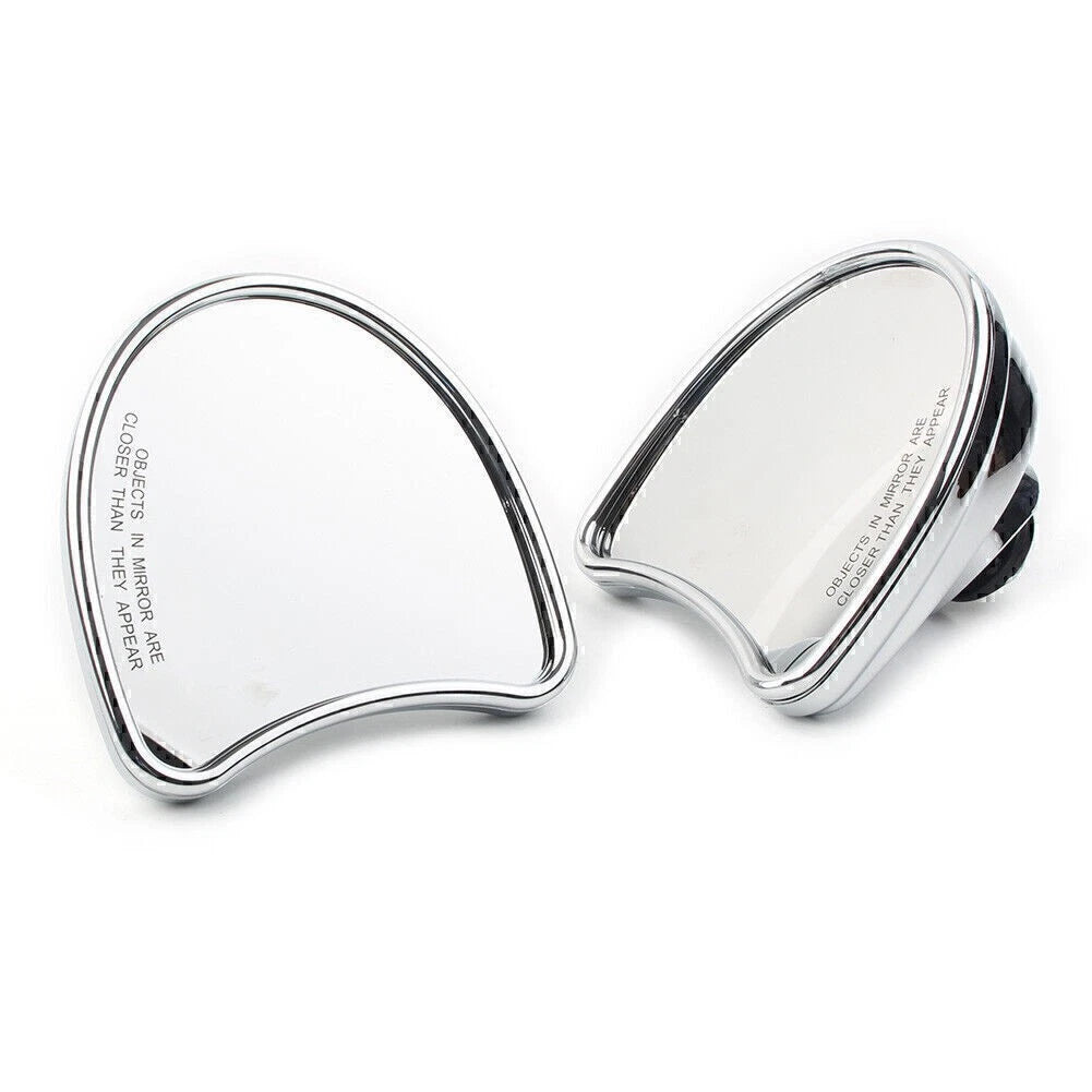 2x Motorcycle Wide Angle Fairing Mount Mirrors For Harley FLHT FLHX FLHTK 96-13