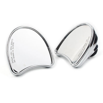 2x Motorcycle Wide Angle Fairing Mount Mirrors For Harley FLHT FLHX FLHTK 96-13
