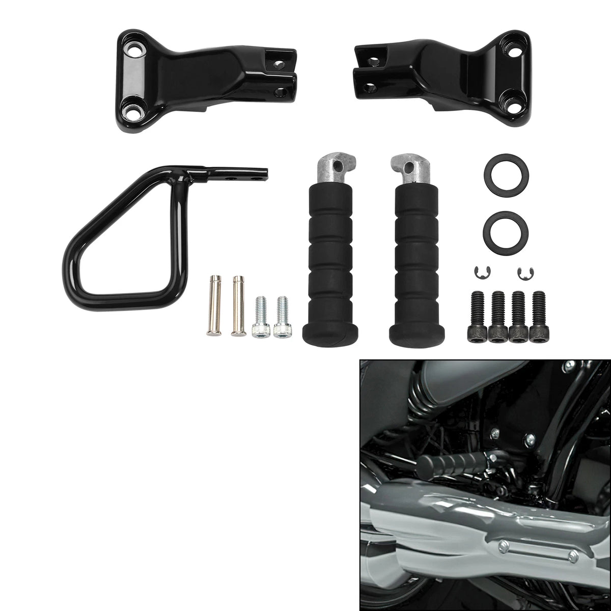 Passenger Support Footpegs Bracket Fit For Indian Chief Bobber Dark Horse 22-25