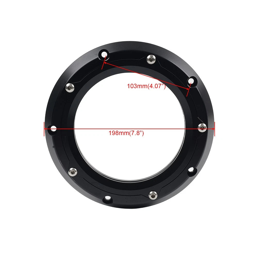 Motorbike Engine Clear Derby Cover For Harley Touring 2016+ FLHTCUL FLHTKL 2015+