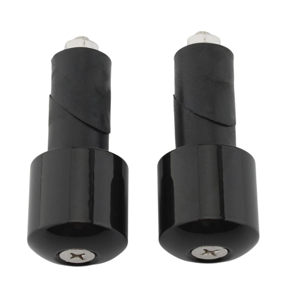 Motor Bar Ends Hand Grip Handlebar End Cap Black For Yamaha VMAX 400 450 500 750