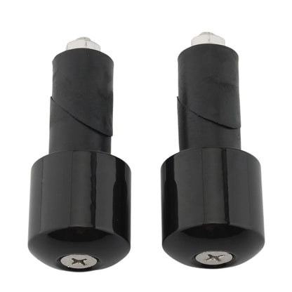Motor Bar Ends Hand Grip Handlebar End Cap Black For Yamaha VMAX 400 450 500 750