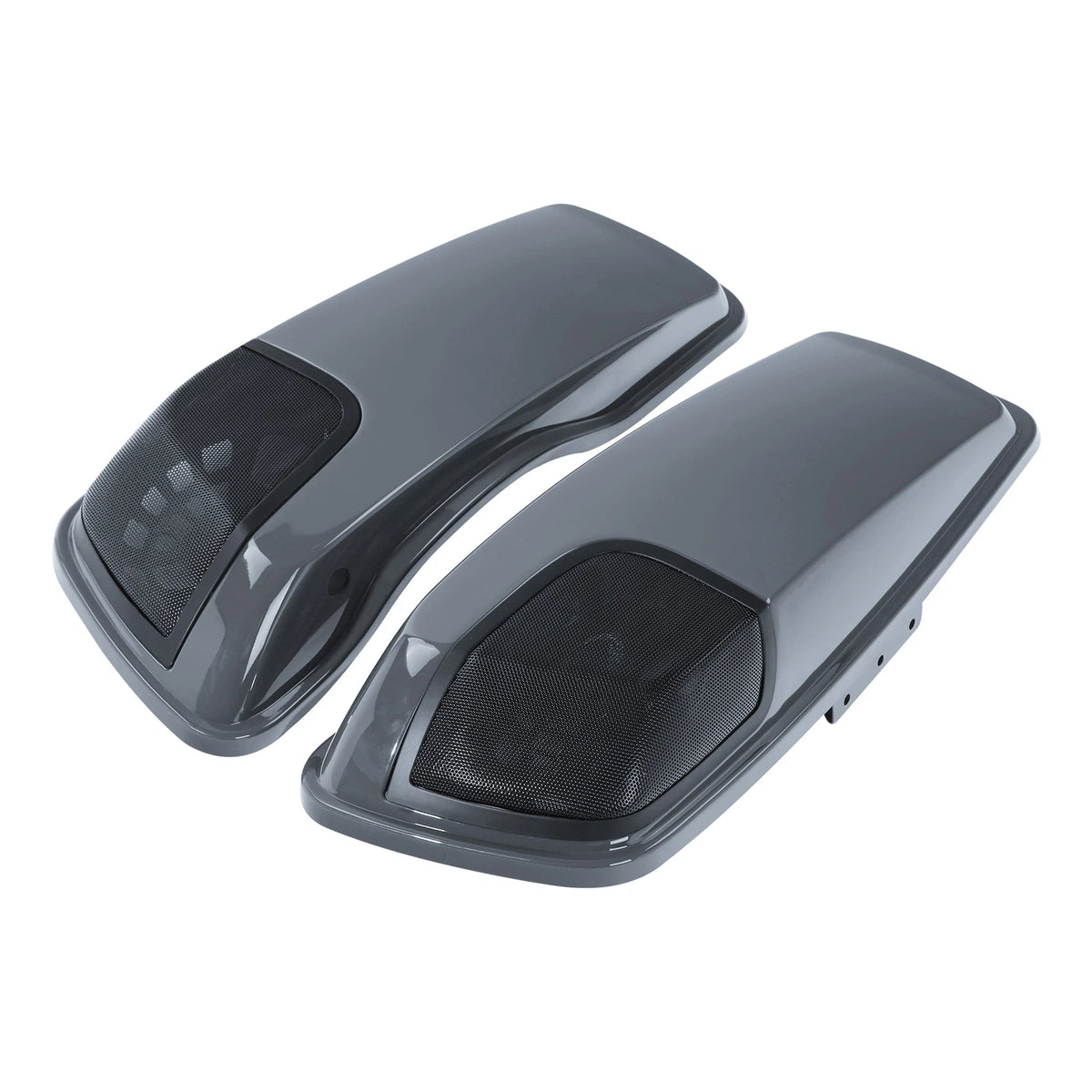 Saddlebag Lids 5X7"Speakers Cutout For Harley CVO Street Glide 14-24Gunship Gray